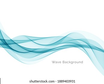 Modern stylish blue wave background