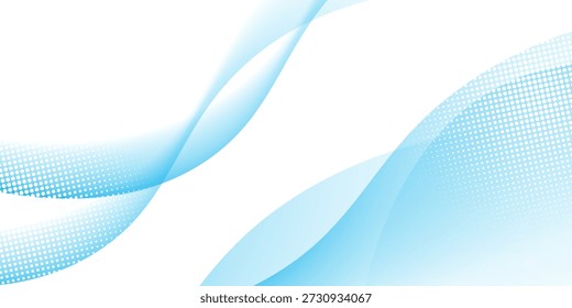 Modern stylish blue wave design background vector