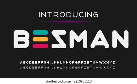 modern stylish bold capital alphabet letter logo design