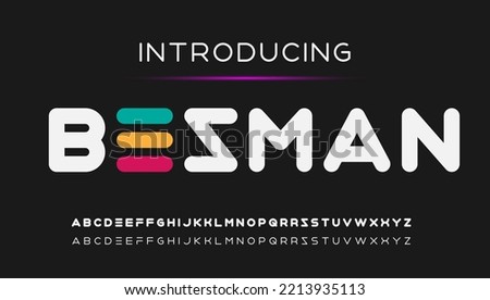 modern stylish bold capital alphabet letter logo design Stock fotó © 