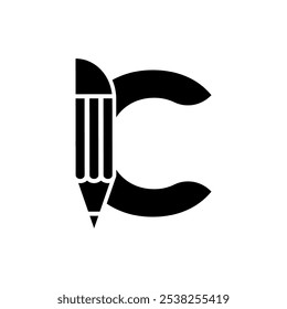 Modern stylish C letter vector art logo design. Educational concept
