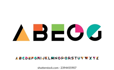 modern stylish capital alphabet letter logo design