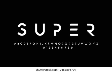 Modern stylish capital alphabet letter logo design