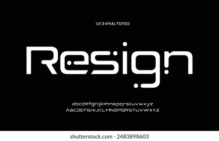 Modern stylish capital alphabet letter logo design