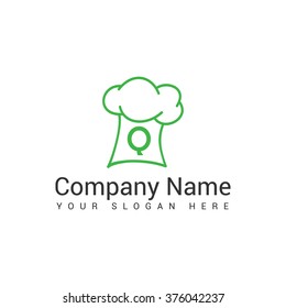 Modern and stylish chief cook logo, restaurant logo etc
