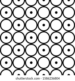Modern stylish circle vector seamless pattern. Perfect for fabric designs, backdrop, backgrounds, pattern fill and wallpapers.