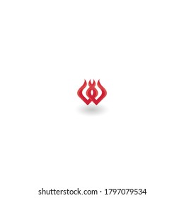 Modern, stylish and coloring W letter logo design vector. gas company logo design.