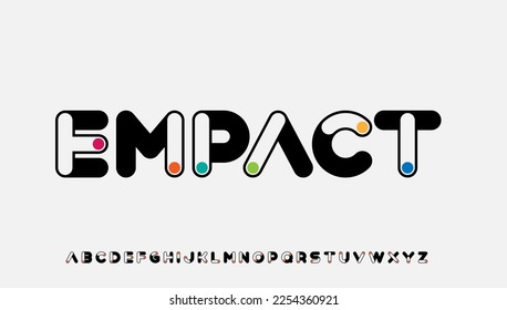 modern stylish colourful dot capital alphabet letter logo design