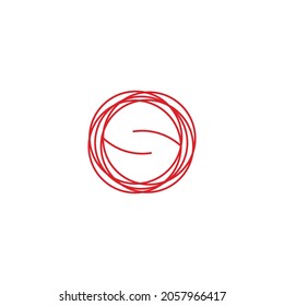 Modern stylish creative trendy circular shaped sports brands black and white color SS S initial based letter icon logo.