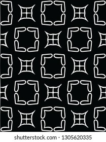 Modern stylish decorative canvas shape pattern tile design