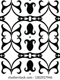Modern stylish decorative canvas stencil silhouette pattern design for creative ideas