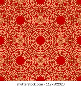 Modern stylish Decorative Cicle Vector Shapes. Floral mandala. Vector illustration.