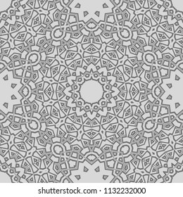 Modern stylish Decorative Cicle Vector Shapes. Floral mandala. Vector illustration.
