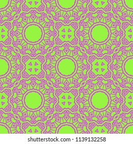 Modern stylish Decorative Cicle Vector Shapes. Floral mandala. Vector illustration.