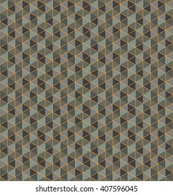 Modern stylish decorative technological texture with structure of repeating colorful hexagons - vector seamless pattern