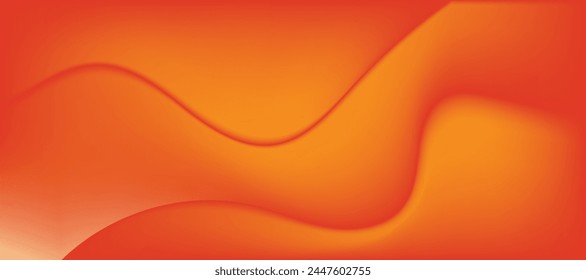 Moderno y elegante fondo de onda naranja dinámico. Ilustración vectorial. EPS10
