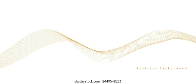 Moderno y elegante fondo de onda naranja dinámico. Ilustración vectorial. EPS10
