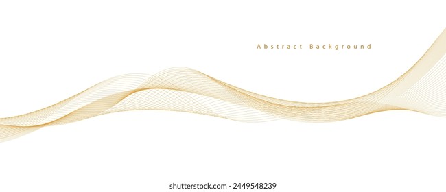 Modern stylish dynamic orange wave background. Vector illustration. EPS10
