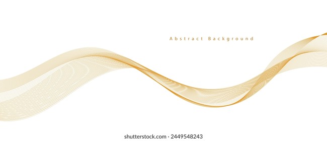 Modern stylish dynamic orange wave background. Vector illustration. EPS10
