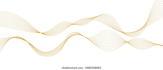 Modern stylish dynamic orange wave background. Vector illustration. EPS10
