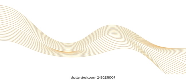 Modern stylish dynamic orange wave background. Vector illustration. EPS10
