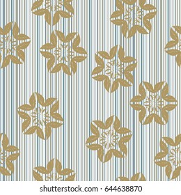 Modern stylish floral flower pattern for textile, wallpaper, pattern fills, covers, surface, print, gift wrap scrap booking decoupage Seamless abstract classic pattern