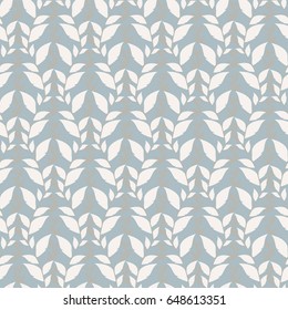 Modern stylish floral flower pattern for textile, wallpaper, pattern fills, covers, surface, print, gift wrap scrapbook, decoupage Seamless blue, gray and white abstract classic pattern
