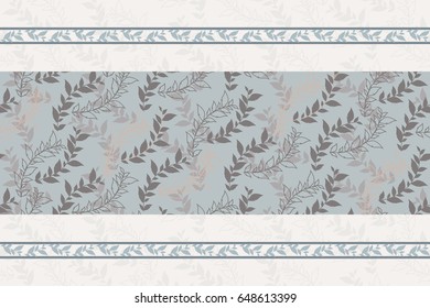 Modern stylish floral flower pattern for textile, wallpaper, pattern fills, covers, surface, print, gift wrap scrapbook, decoupage Seamless dark blue and white abstract classic pattern