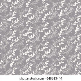 Modern stylish floral flower pattern for textile, wallpaper, pattern fills, covers, surface, print, gift wrap,  decoupage Seamless gray and white abstract classic pattern