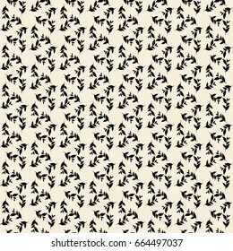 Modern stylish floral flower pattern for textile, wallpaper, pattern fills, covers, surface, print, gift wrap scrapbook decoupage Seamless abstract dark classic pattern