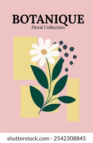Modern and Stylish Floral Illustration Art Print Poster Decoration. Elegant Botanical Decor. Floral art print to wall art, bedrooms, living rooms, offices, and creative spaces