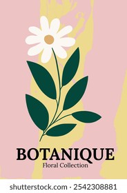 Modern and Stylish Floral Illustration Art Print Poster Decoration. Elegant Botanical Decor. Floral art print to wall art, bedrooms, living rooms, offices, and creative spaces