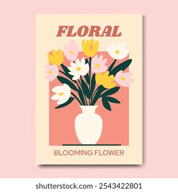 Moderno e elegante ilustração floral arte impressão cartaz decoração. Elegante Decoração Botânica. Impressão de arte floral para arte de parede, quartos, salas de estar, escritórios e espaços criativos