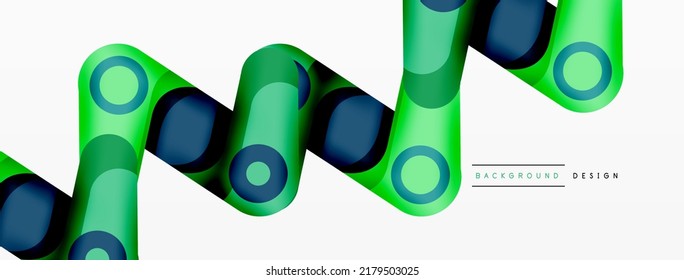 Modern stylish geometric background. Abstract round shapes composition for wallpaper, banner, background or landing