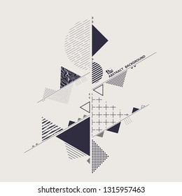 Modern stylish of geometric blue color abstraction background.  vector eps10
