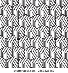 A modern and stylish geometric pattern featuring clean lines, dynamic shapes, and harmonious color combinations.