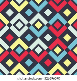 Modern stylish Geometric seamless pattern. Vector illustration.