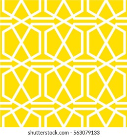 Modern stylish geometric texture with regularly 
repeating hexagons, rhombus. Vector element of graphic design.
