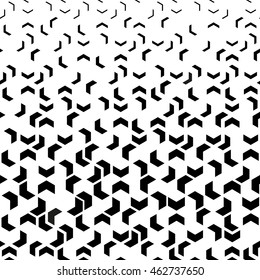 Modern stylish geometric texture. Repeating geometric pattern tiles. White and black texture. Vector background.