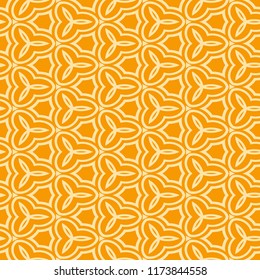 modern stylish geometry seamless orange pattern art deco background. Luxury texture for wallpaper, invitation. Vector illustration