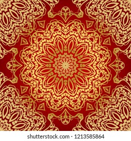 modern stylish geometry seamless pattern art deco background. Luxury texture for wallpaper, invitation. Vector illustration and handmade symbol