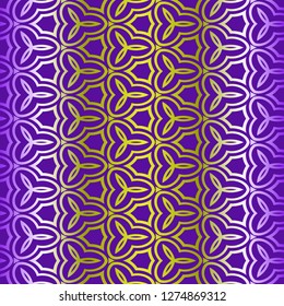 Modern Stylish Geometry Seamless Pattern Art Deco Background. Luxury Texture For Wallpaper, Invitation. Vector Illustration. Yellow, blue color.