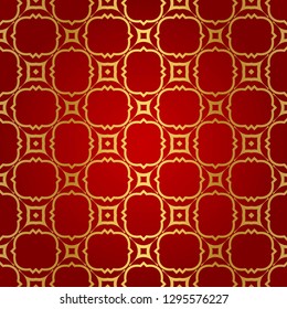 Modern Stylish Geometry Seamless Pattern Art Deco Background. Luxury Texture For Wallpaper, Invitation. Vector Illustration.