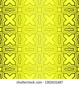 Modern Stylish Geometry Seamless Pattern Art Deco Background. Luxury Texture For Wallpaper, Invitation. Vector Illustration. Green olive color.