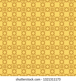 Modern Stylish Geometry Seamless Pattern Art Deco Background. Luxury Texture For Wallpaper, Invitation. Vector Illustration. Orange color.
