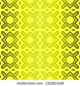 Modern Stylish Geometry Seamless Pattern Art Deco Background. Luxury Texture For Wallpaper, Invitation. Vector Illustration. Green olive color.