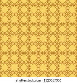 Modern Stylish Geometry Seamless Pattern Art Deco Background. Luxury Texture For Wallpaper, Invitation. Vector Illustration. Orange color.