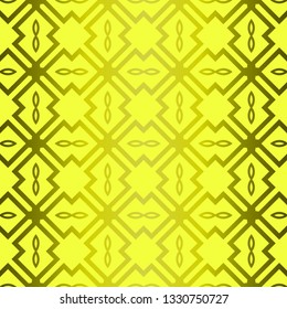 Modern Stylish Geometry Seamless Pattern Art Deco Background. Luxury Texture For Wallpaper, Invitation. Vector Illustration. Green olive color.