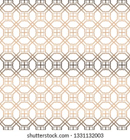 Modern Stylish Geometry Seamless Pattern Art Deco Background. Luxury Texture For Wallpaper, Invitation. Vector Illustration.