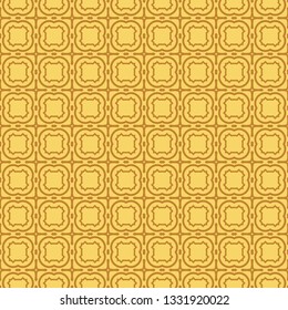 Modern Stylish Geometry Seamless Pattern Art Deco Background. Luxury Texture For Wallpaper, Invitation. Vector Illustration. Orange color.